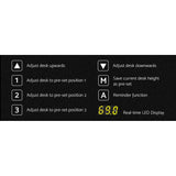 Artiss Standing Desk Frame Only Dual Motor Motorised Black