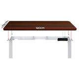 Artiss Standing Desk Motorised Dual Motor 140CM Walnut