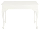 Queen Anne 2 Drawer Desk (White)