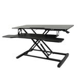 EKKIO Adjustable Standing Desk Riser with Gas Spring (Black)
