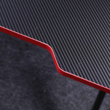 Gaming Desk Desktop PC Computer Desks Desktop Racing Table Office Laptop Home K-Shaped Legs Black 140cm
