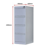 4-Drawer Shelf Office Gym Filing Storage Locker Cabinet