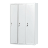 Three-Door Side by Side Office Gym Shed Storage Locker