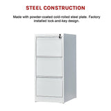 3-Drawer Shelf Office Gym Filing Storage Locker Cabinet