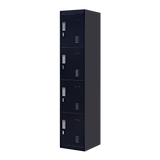 4-Door Vertical Locker for Office Gym Shed School Home Storage