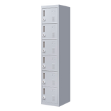 6-Door Locker for Office Gym Shed School Home Storage