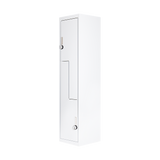 Grey Two-Door L-shaped Office Gym Shed Storage Lockers