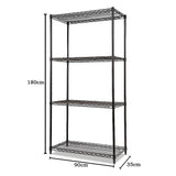 Modular Wire Storage Shelf 900 x 350 x 1800mm Steel Shelving