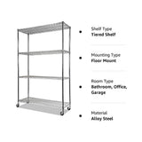 Modular Wire Storage Shelf 1500 x 450 x 1800mm Steel Shelving
