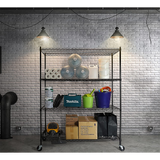 Modular Wire Storage Shelf 1500 x 450 x 1800mm Steel Shelving