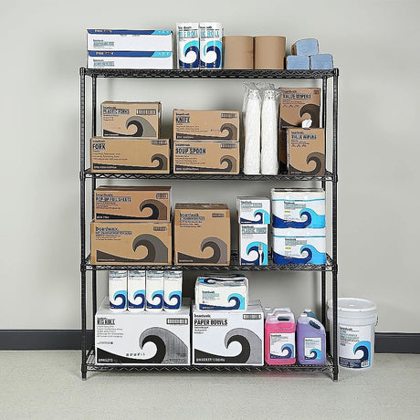 Modular Wire Storage Shelf 1500 x 350 x 1800mm Steel Shelving