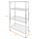 Modular Wire Storage Shelf 900 x 450 x 1800mm Steel Shelving