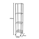 Modular Wire Storage Shelf 350 x 350 x 1800mm Steel Shelving